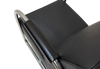 Art Deco Modernist Bauhaus Tubular Steel Lounge Chair by Frits Kuyken, 1936